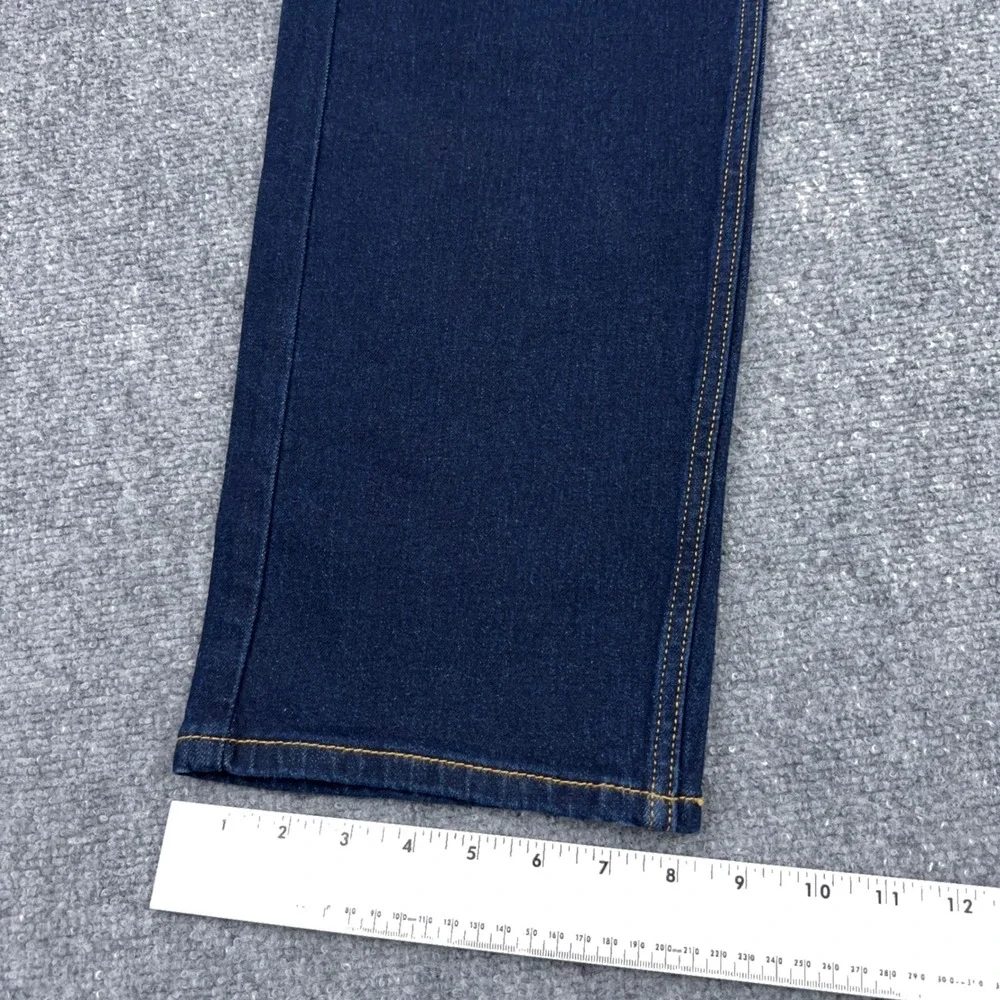 NEW Levi's 505 Jeans Mens 36x32 Regular Fit Dark Wash Indigo Stretch Denim